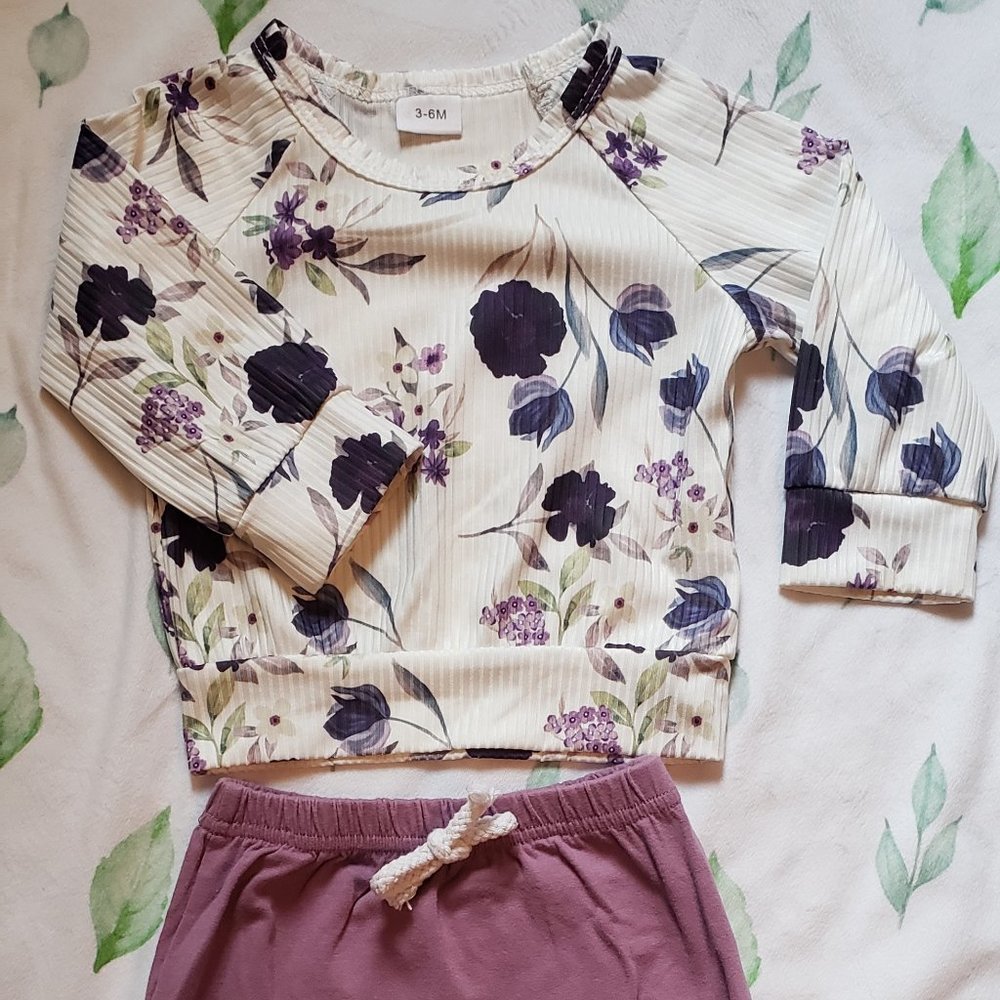 Soft Floral Jogger Suit
